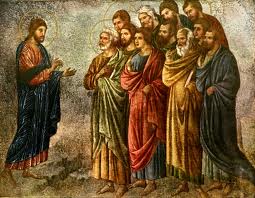 Jesus teaching the apostles