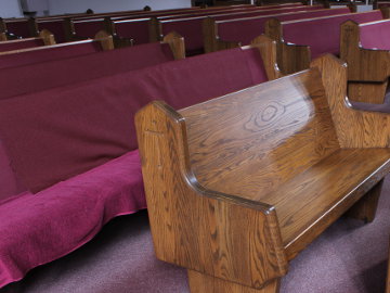 If Aladdin Were A Woodworker… Old Church Pews Become New Church Pews 