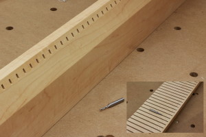 Vented maple baseboard