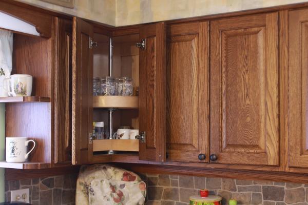 pie shaped lazy susan for upper cabinet