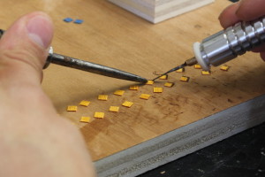 shading veneers with woodburning pen