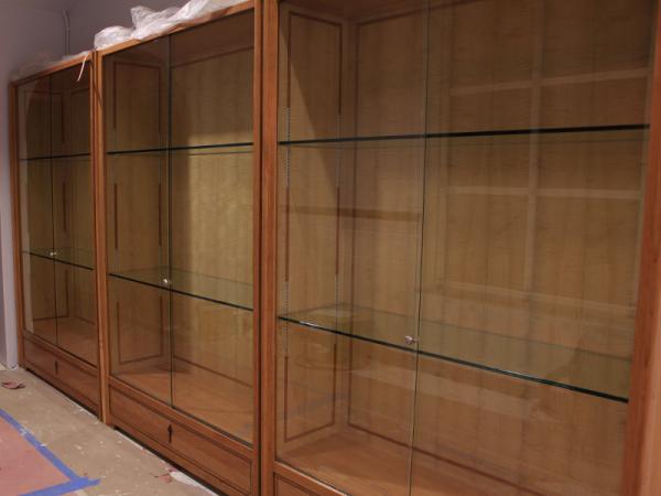 cherry and ash display cases