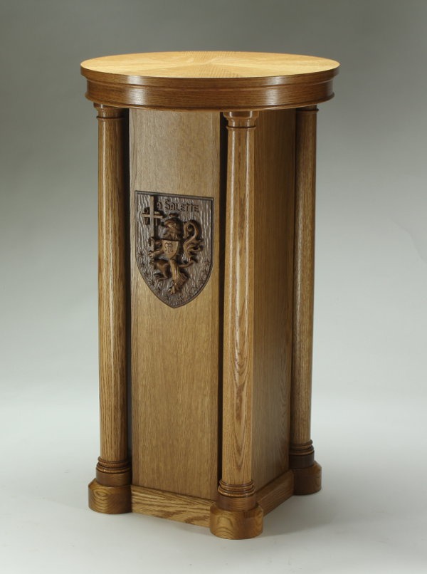 Oak Stand for Statue